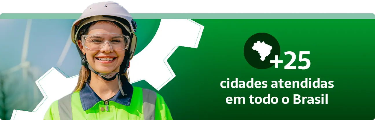 Cidades atendidas em todo o Brasil